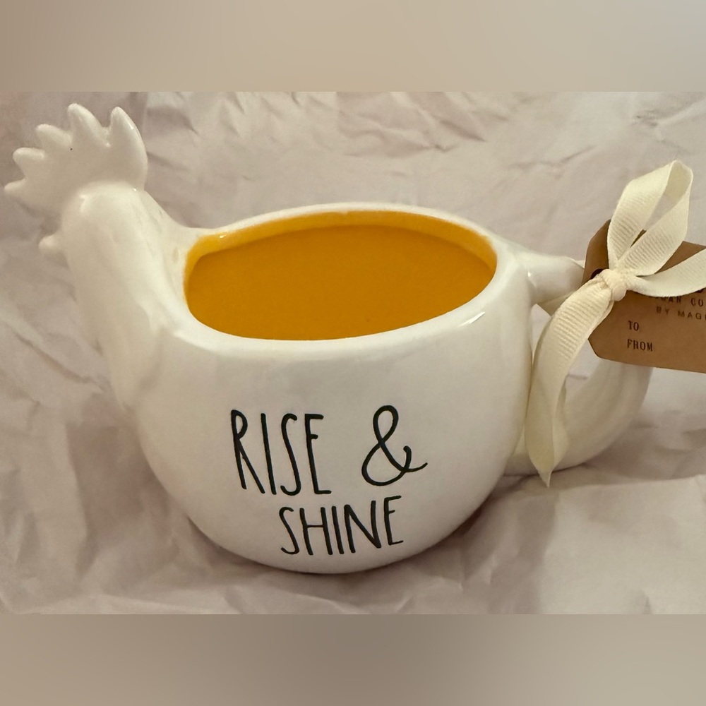 Rae Dunn RISE AND SHINE Rooster Mug